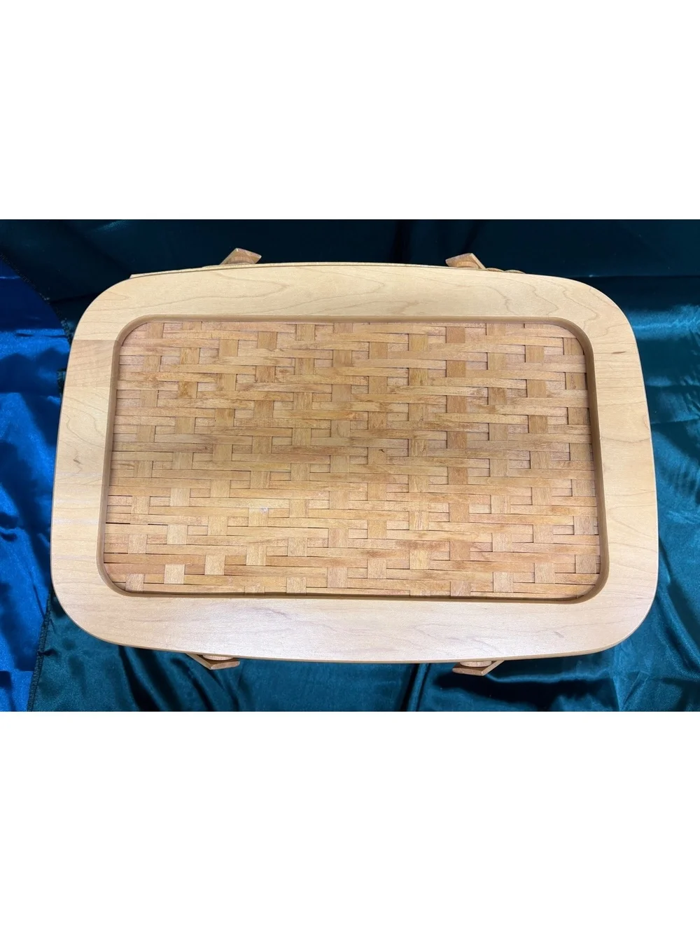Vintage Longaberger 2000 Founder’s Market Picnic Basket Tribute To Dad